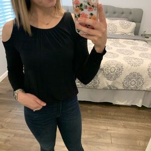 Old Navy long sleeve shoulder cutouts top size S